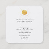 custom-Laurie- Keep - met gaten Vierkante Visitekaartje (Achterkant)