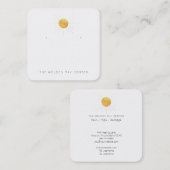 custom-Laurie- Keep - met gaten Vierkante Visitekaartje (Voorkant / Achterkant)