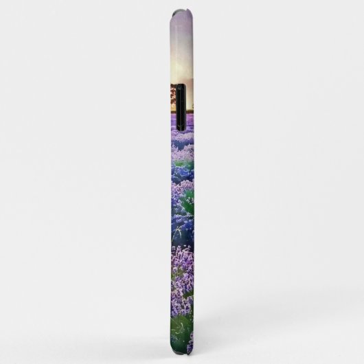 Custom Lavande Provence France Sunset Waterverf Case-Mate iPhone Case (Achterkant/rechts)