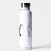 Custom lavender chihuahua water bottle Photo Waterfles (Rechts)