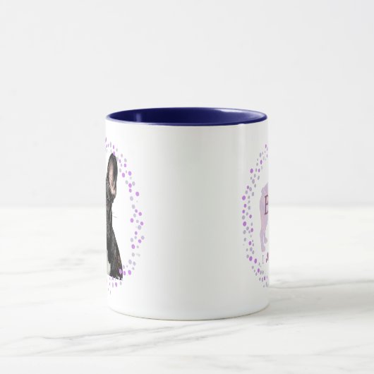 Custom lavender french bulldog mug Photo Mok (Midden)