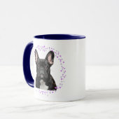 Custom lavender french bulldog mug Photo Mok (Voorkant links)