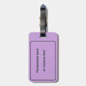 Custom, Lavender Keep Calm Craft On Bagagelabel (Achterkant verticaal)