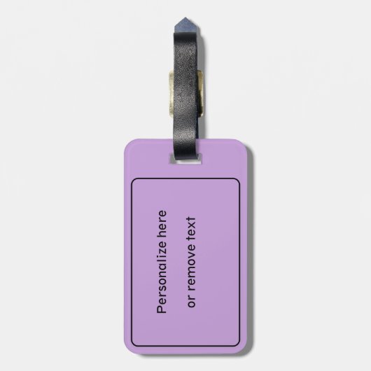 Custom, Lavender Keep Calm Craft On Bagagelabel (Achterkant verticaal)