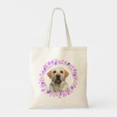 Custom lavender labrador retriever tote bag gift  (Achterkant)