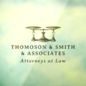 Custom Law Juridische Kantoor Bedrijfsnaam Raamsticker (Vel 3)