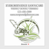Custom Lawn Care Vinyl Sticker (Vel)