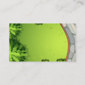 Custom Lawn Landscape Visitekaartje Magnet (Achterkant)