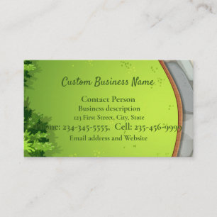 Custom Lawn Landscape Visitekaartje Magnet
