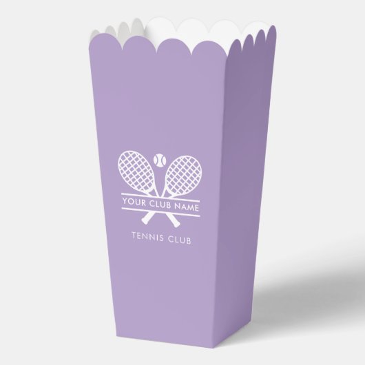 Custom Lawn Tennis Club Name Team Players Bedankdoosjes (Achterkant)