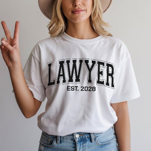 Custom Lawyer Shirt, Law School Afstuderen Gift T-shirt