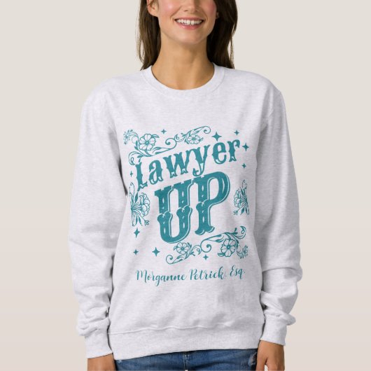 Custom Lawyer Up Law School Afstuderen Gift Trui (Voorkant)