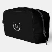 Custom Leaf Monogram, black Toilettasje (Rechterhoek)