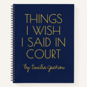 Custom Legal Notebook Gift for Lawyers & Graduates Notitieboek (Voorkant)