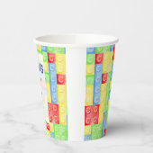 Custom Lego Themed Birthday Party Paper Cups  Papieren Bekers (Links)