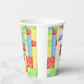 Custom Lego Themed Birthday Party Paper Cups  Papieren Bekers (Rechts)