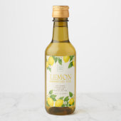 Custom Lemon Essential Oil Label Wijn Etiket (Voorkant)