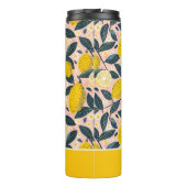Custom Lemon Pattern Water Bottle with Name Thermosbeker (Achterkant)