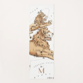 Custom Leo Constellation Horoscope Zodiac Stars Yogamat (Voorkant)