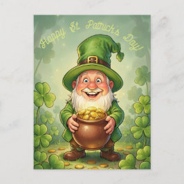 Custom Leprechaun Gnome Happy St. Patrick's Day  Briefkaart