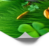 Custom Leprechaun Gnome St. Patrick's Day Shamrock Poster (Hoek)