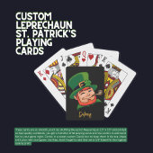 Custom Leprechaun St. Patrick's Speelkaarten