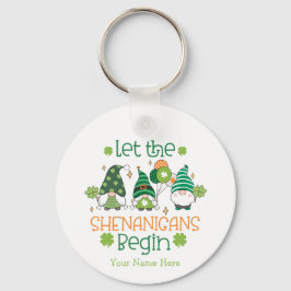 Custom Let the Shenanigans Begin Green Gnomes Sleutelhanger