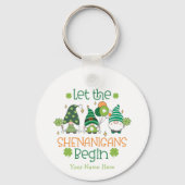 Custom Let the Shenanigans Begin Green Gnomes Sleutelhanger (Achterkant)