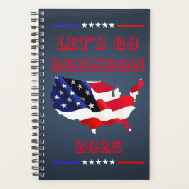 Custom LET'S GO BRANDON Trump 2025 Weekly Maandeli Planner