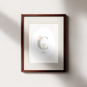 Custom Letter C Nursery Wall Art - Baby Name Print