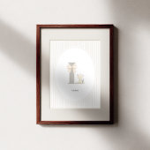 Custom Letter L Nursery Wall Art - Baby Name Print