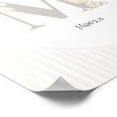 Custom Letter M Nursery Wall Art – Baby Name Print (Hoek)