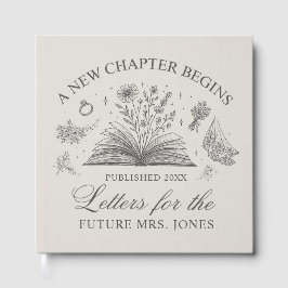 Custom Letters to the Bride Book Book Theme Bridal Gastenboek