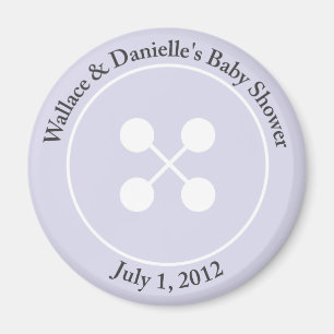 Custom Leuk als een Button Baby shower Magnet Favo