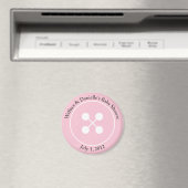 Custom Leuk als een Button Baby shower Magnet Favo (Insitu (Vaatwasser))