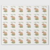 Custom Leuke Capybara Pun Baby Boy Cadeaupapier (Vlak)