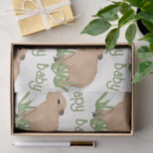 Custom Leuke Capybara Pun Baby Boy Tissuepapier (Geschenk)