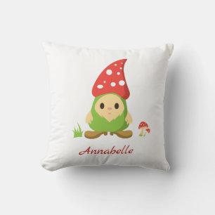 Custom Leuke Gnome Mushroom Nursery Kind kamer Kussen