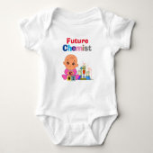 Custom Leuke Grappige Baby Toekomst Chemist Genius Romper (Voorkant)