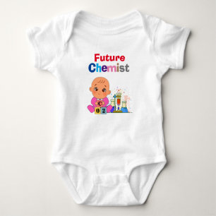 Custom Leuke Grappige Baby Toekomst Chemist Genius Romper