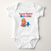 Custom Leuke Grappige Baby Toekomst Rocket Scienti Romper (Voorkant)