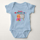 Custom Leuke Grappige Baby Toekomstige Wiskunden L Romper (Voorkant)