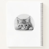 Custom Leuke Kitten Cat Lover's Journal Notitieboek (Achterkant)