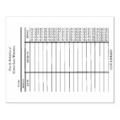 CUSTOM Library Card- Old School Wood Art Stamp Rubberstempel (Afrduk)