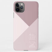 Custom Licht Pastel Stoffig Roos Mauve Blush Roze iPhone Hoesje (Achterkant)