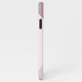 Custom Licht Pastel Stoffig Roos Mauve Blush Roze iPhone Hoesje (Rechterkant)