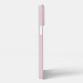 Custom licht zacht stoffig Roos blush roze gekleur iPhone Hoesje (Rechterkant)