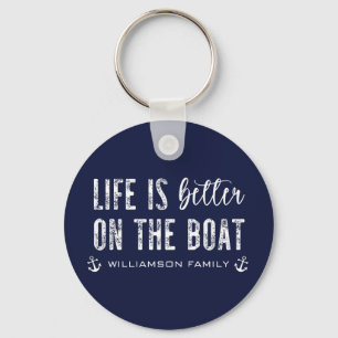 Custom Life is beter op de boot   Bootleven Sleutelhanger
