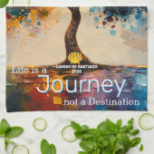 Custom Life is een reis, geen bestemming Theedoek (Gevouwen)