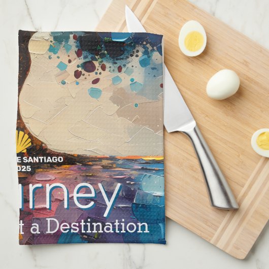 Custom Life is een reis, geen bestemming Theedoek (Quarter Fold)